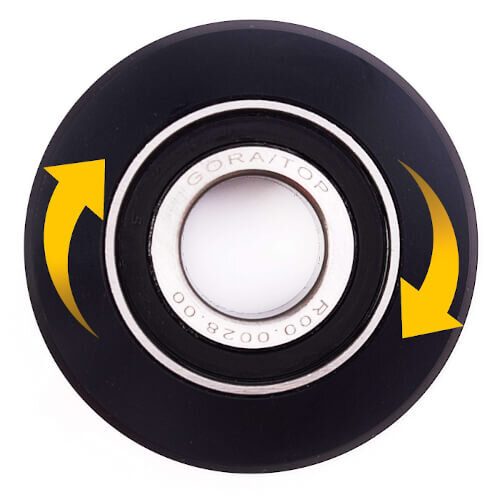 Federteller mit Schrägkugellager