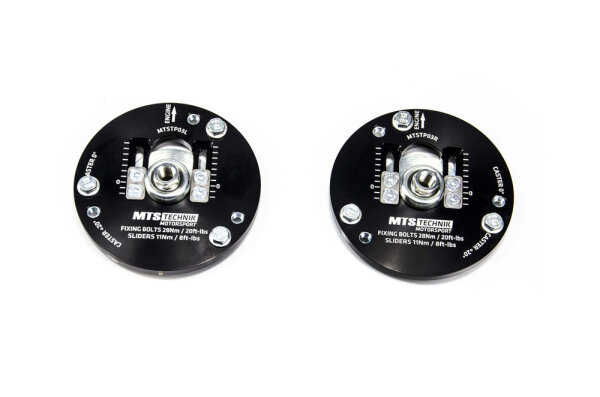 MTS Einstellbare Camber / Caster Sturzplatten Vorderachse passend für Saab 9-3 (YS3F) 2.0 t Bio Power 162 KW MTSCP03SET