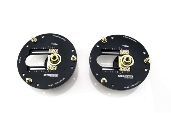 MTS einstellbare Camber / Caster Sturzplatten Stützlager Vorderachse passend für Audi 100 C3 Stufenheck (44) 2.4 D 60 KW MTSCP39SET