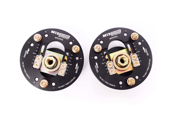 MTS Einstellbare Camber / Caster Sturzplatten Vorderachse passend für BMW 3 (E30) 316 i - 75 KW MTSCP15SET