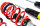 MTS Stance Inox Gewindefahrwerk passend für Volkswagen POLO VI (AW/BZ/AE) 1.0 TSI - 85 KW XMTSGWAU54-S