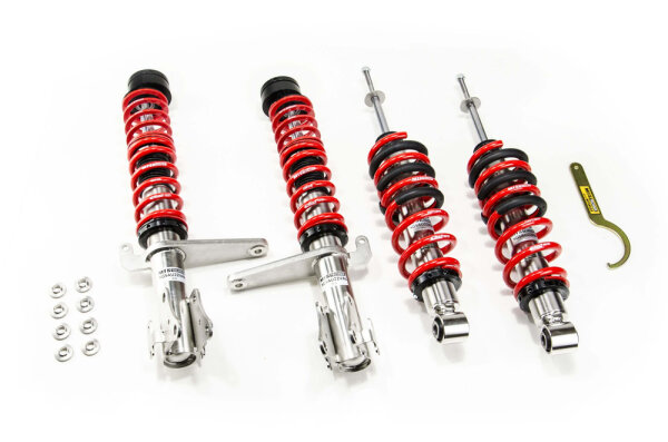 MTS Street Inox Gewindefahrwerk passend für Audi 80 B4 Avant (8C) 2.0 E - 85 KW XMTSGWAU71