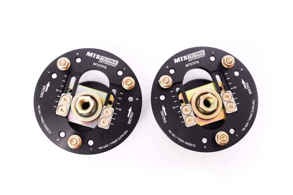 MTS einstellbare Camber / Caster Sturzplatten Stützlager Vorderachse passend für BMW 3 (E30) 324 d 63 KW MTSCP15SET