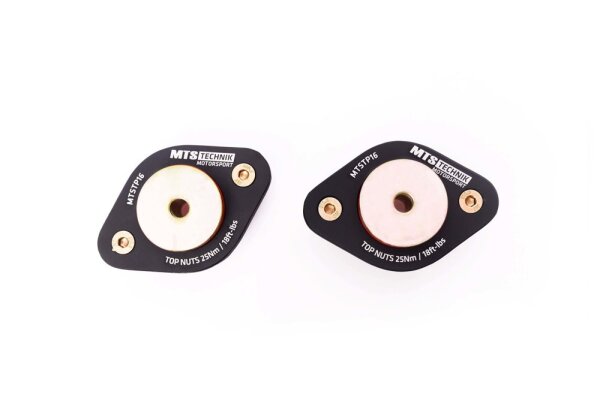 MTS Polyurethan verstärkte Stützlager Sturzplatten Hinterachse passend für BMW 3 (E46) 318 i 87 KW MTSCP16SET
