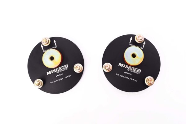 MTS Polyurethan verstärkte Stützlager Sturzplatten Vorderachse passend für Mitsubishi GALANT VIII (EA) 2.4 GDI (EA3A) 106 KW MTSCP17SET