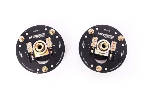 MTS einstellbare Camber / Caster Sturzplatten Stützlager Vorderachse passend für BMW 1502-2002 Cabriolet (E10) 2002 74 KW MTSCP22SET