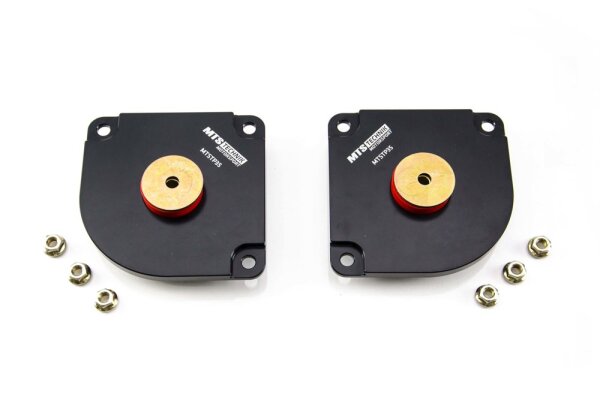 MTS Polyurethan verstärkte Stützlager Sturzplatten Hinterachse passend für Audi 100 C3 Avant (44) 1.8 66 KW MTSCP35SET